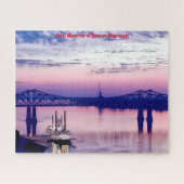 Natchez Mississippi Ribreedat. Jigzaag Puzzle Legpuzzel (Horizontaal)