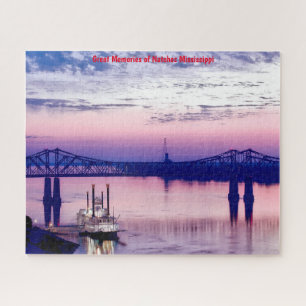Natchez Mississippi Ribreedat. Jigzaag Puzzle Legpuzzel