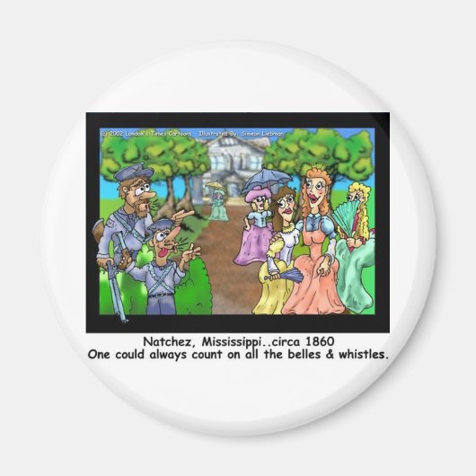 Natchez, MS 1865 Funny Gifts T - shirts & Collecti Magneet (Voorkant)