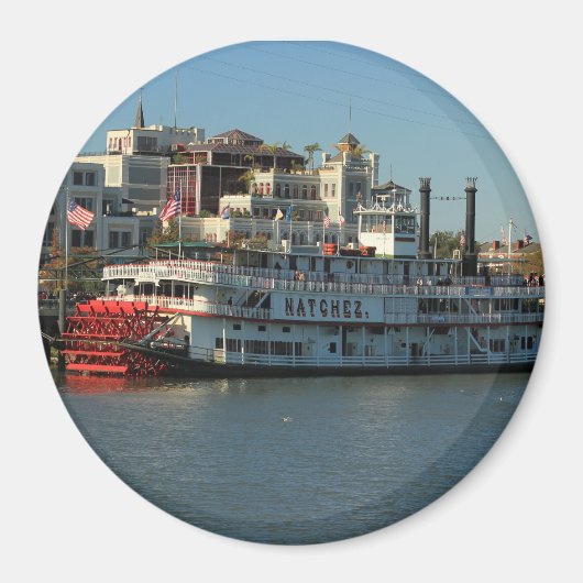 Natchez River Boat in New Orleans Magnet (Voorkant)