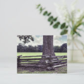 Natchez Split Rail Fence Briefkaart (Staand voorkant)