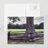 Natchez Split Rail Fence Briefkaart (Voorkant / Achterkant)