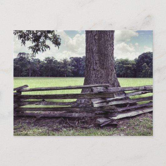 Natchez Split Rail Fence Briefkaart (Voorkant)