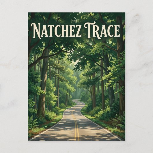 Natchez Trace Briefkaart (Voorkant)