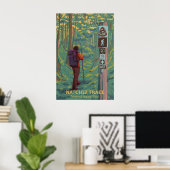 Natchez Trace National Scenic Trail Reisposter Poster (Thuiskantoor)