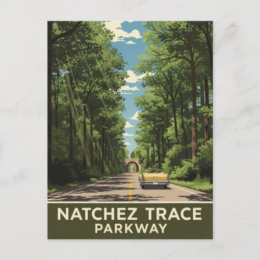 Natchez Trace Parkway Briefkaart (Voorkant)