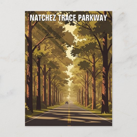 Natchez Trace Parkway Briefkaart (Voorkant)