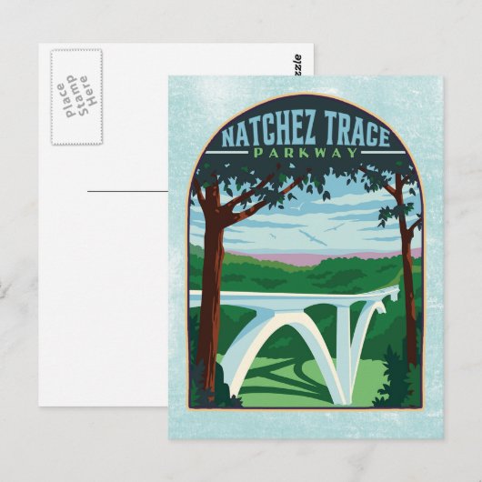 Natchez Trace Parkway Briefkaart (Voorkant / Achterkant)
