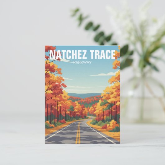 Natchez Trace Parkway Briefkaart (Staand voorkant)