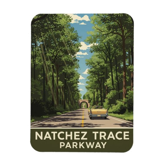 Natchez Trace Parkway Magneet (Verticaal)