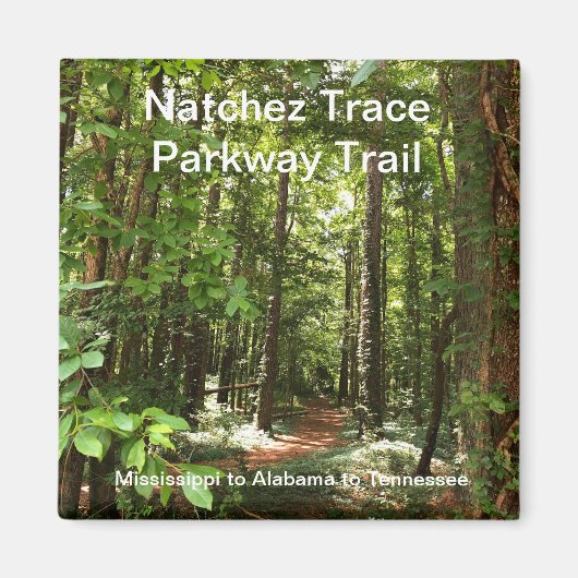 Natchez Trace Parkway Magnet (Voorkant)