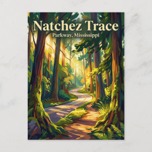 Natchez Trace Parkway Mississippi Briefkaart