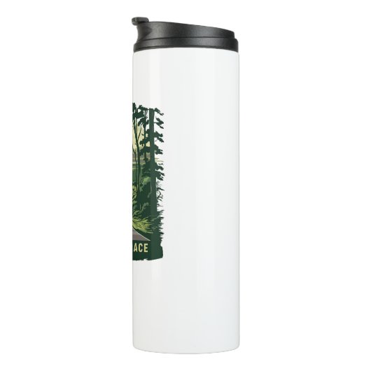 Natchez Trace Parkway Mississippi Forest Thermosbeker (Geroteerd rechts)