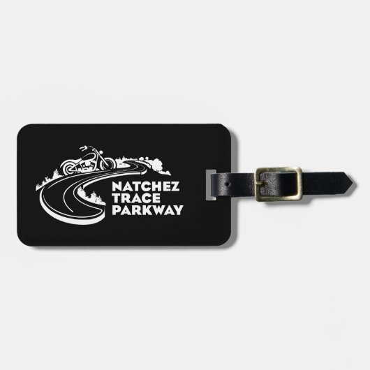 Natchez Trace Parkway Motorcycle Bagagelabel (Voorkant horizontaal)