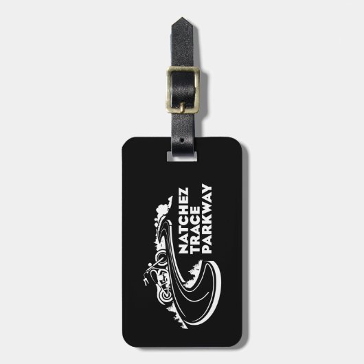 Natchez Trace Parkway Motorcycle Bagagelabel (Voorkant verticaal)