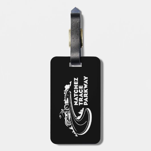 Natchez Trace Parkway Motorcycle Bagagelabel (Achterkant verticaal)