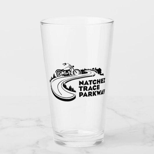 Natchez Trace Parkway Motorcycle Glas (Voorkant)