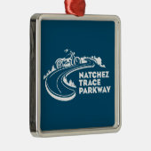 Natchez Trace Parkway Motorcycle Metalen Ornament (Rechts)