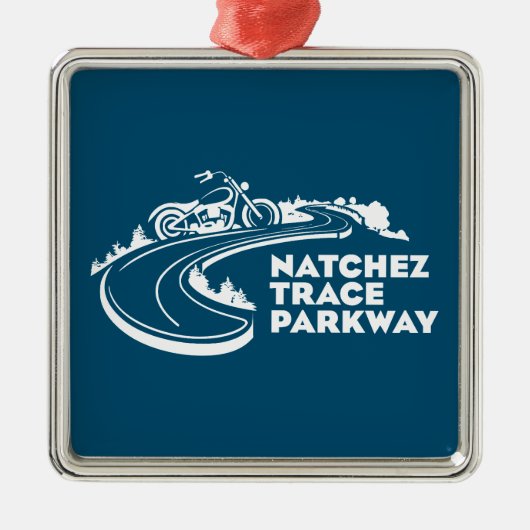 Natchez Trace Parkway Motorcycle Metalen Ornament (Voorkant)