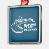 Natchez Trace Parkway Motorcycle Metalen Ornament (Links)