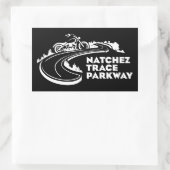 Natchez Trace Parkway Motorcycle Rechthoekige Sticker (Tas)