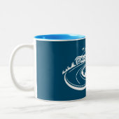 Natchez Trace Parkway Motorcycle Tweekleurige Koffiemok (Links)