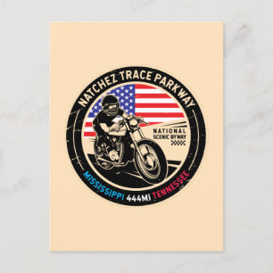 Natchez Trace Parkway National Schilderachtig Bywa Briefkaart