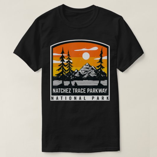 Natchez Trace Parkway Nationale Schilderachtig Tra T-shirt (Design voorkant)