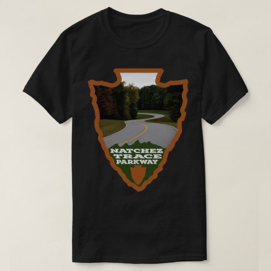 Natchez Trace Parkway-pijlpunt T-shirt (Design voorkant)
