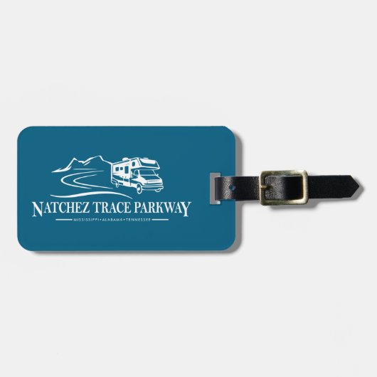 Natchez Trace Parkway Recreatievoertuig Bagagelabel (Voorkant horizontaal)