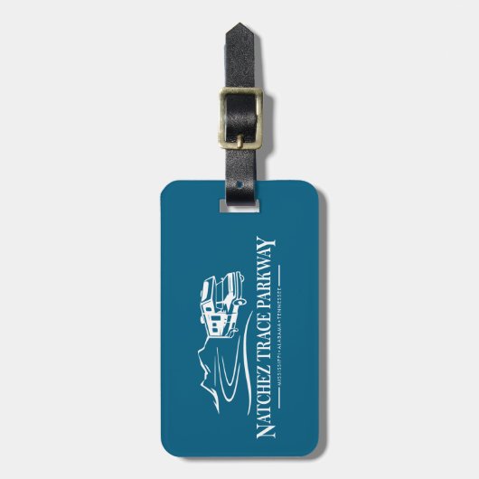 Natchez Trace Parkway Recreatievoertuig Bagagelabel (Voorkant verticaal)