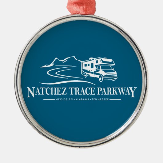 Natchez Trace Parkway Recreatievoertuig Metalen Ornament (Voorkant)