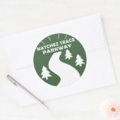 Natchez Trace Parkway Ronde Sticker (Envelop)