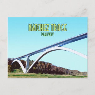 Natchez Trace Parkway Tennessee Mississippi Briefkaart