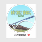 Natchez Trace Parkway Tennessee Mississippi Sticker (Vel)