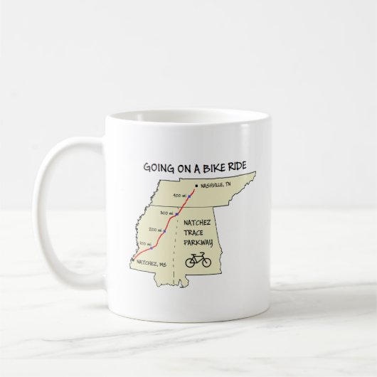 Natchez Trace Route Koffee Mok (Links)