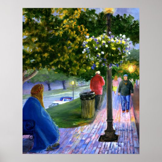 Natchitoches, Louisiana bij de Parade Mardi Gras Poster (Voorkant)