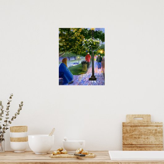 Natchitoches, Louisiana bij de Parade Mardi Gras Poster (Keuken)