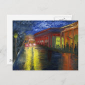 Natchitoches, Louisiana bij nacht Briefkaart (Voorkant / Achterkant)