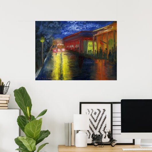 Natchitoches, Louisiana voor de parade Poster (Thuiskantoor)