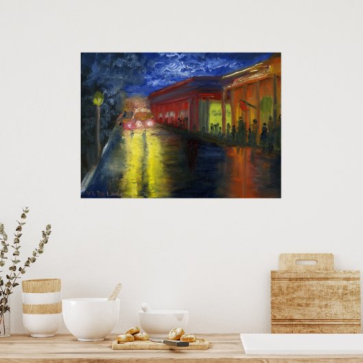 Natchitoches, Louisiana voor de parade Poster (Keuken)