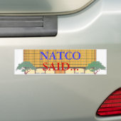 NATCO BUMPERSTICKER (Op auto)