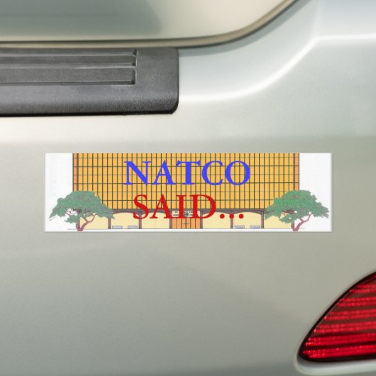 NATCO BUMPERSTICKER (Op auto)