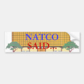 NATCO BUMPERSTICKER (Voorkant)