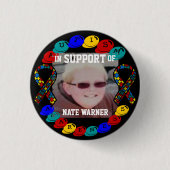 Nate Autism awareness Button (Voorkant)