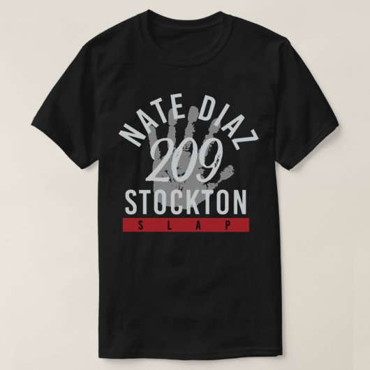Nate Diaz 209 Stockton Slap Jiu Jitsu Essential T T-shirt (Design voorkant)