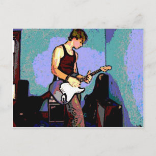 Nate en Guitar Briefkaart