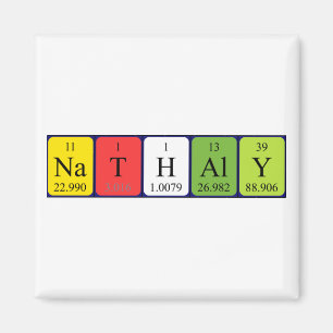 Nathaly periodieke table name magnet