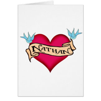 Nathan - Custom Heart Tattoo T-shirts & cadeaus