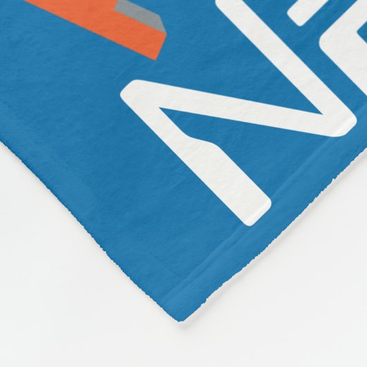 Nathan custom name pixel gaming character graphic fleece deken (Hoek)